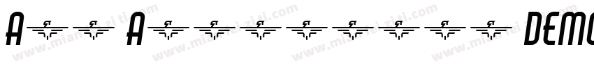 Air Americana DEMO SemiBold Italic字体转换